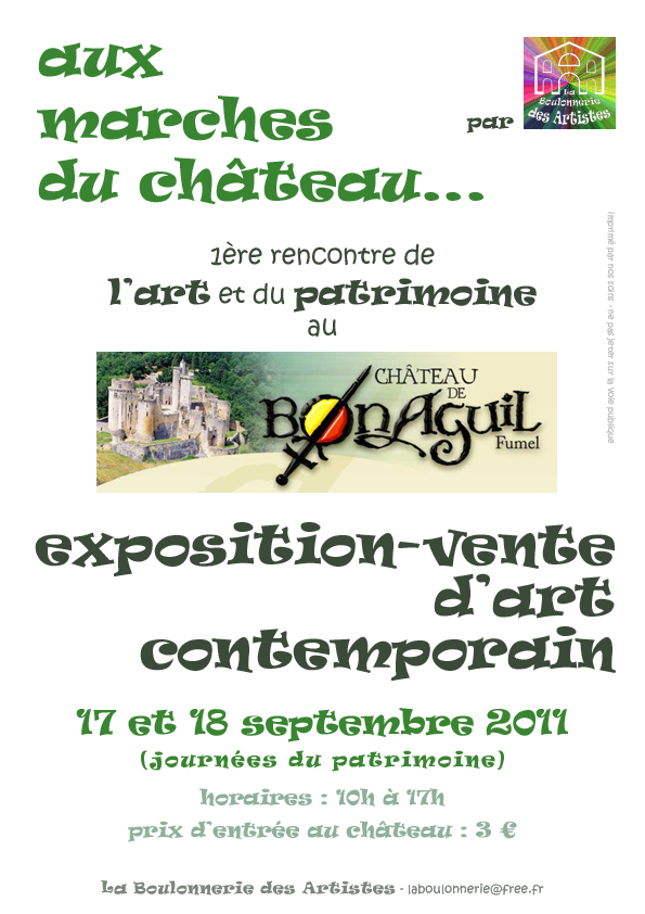 Exposition contemporaine au Château de Bonaguil